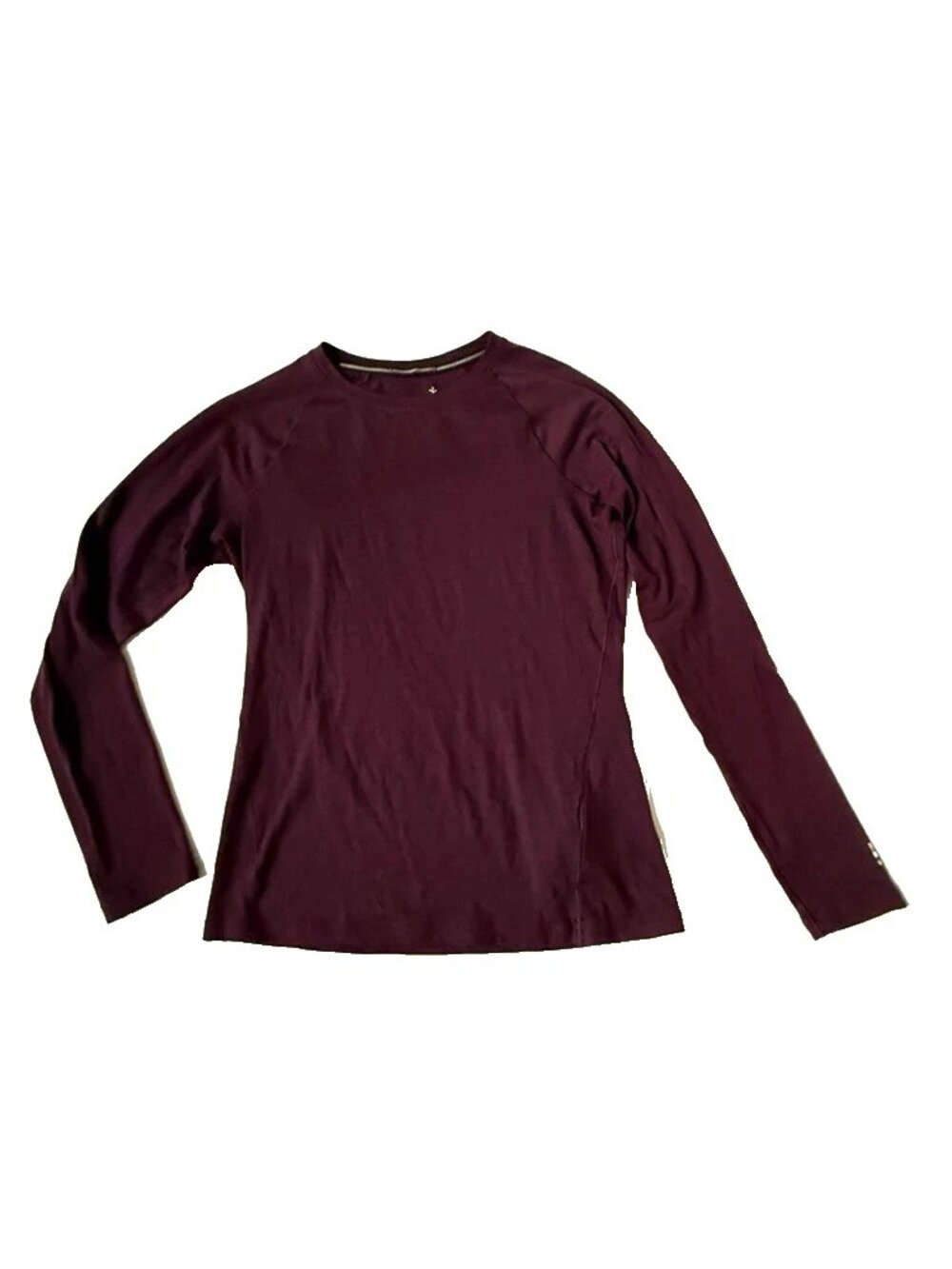 Smartwool Womens M Classic All Season Merino Base Layer Crew Tee Shirt Eggplant